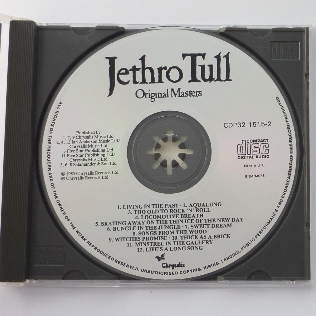 Jethro Tull Original Masters CD Compilation