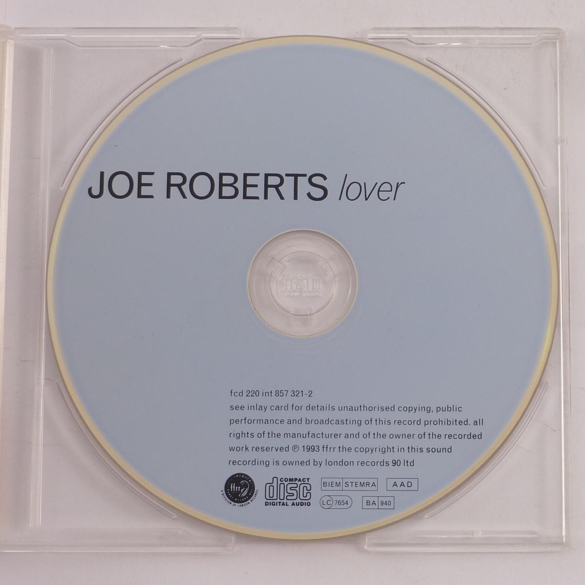 Joe Roberts Lover CD Single