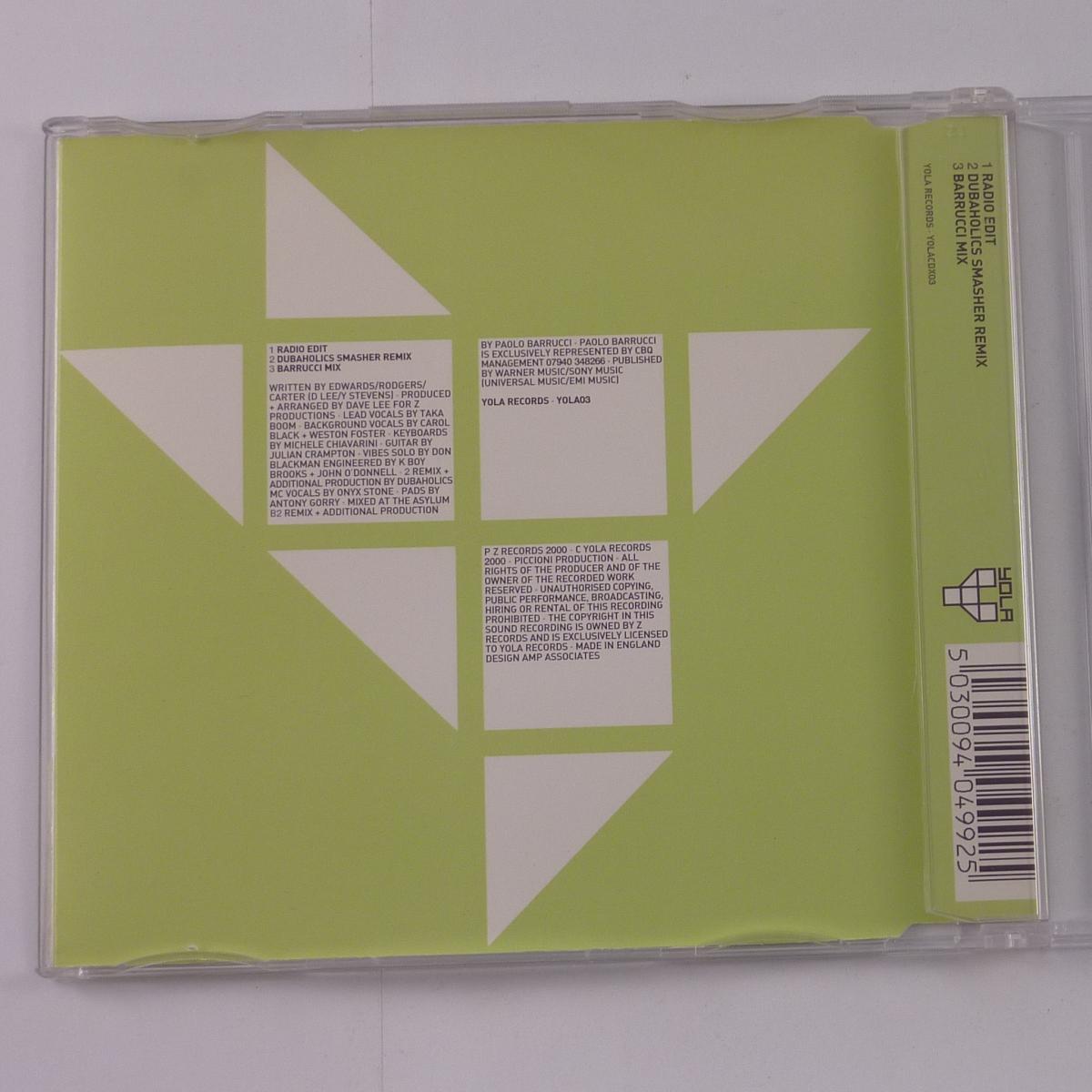 Joey Negro Featuring Taka Boom Saturday CD Single