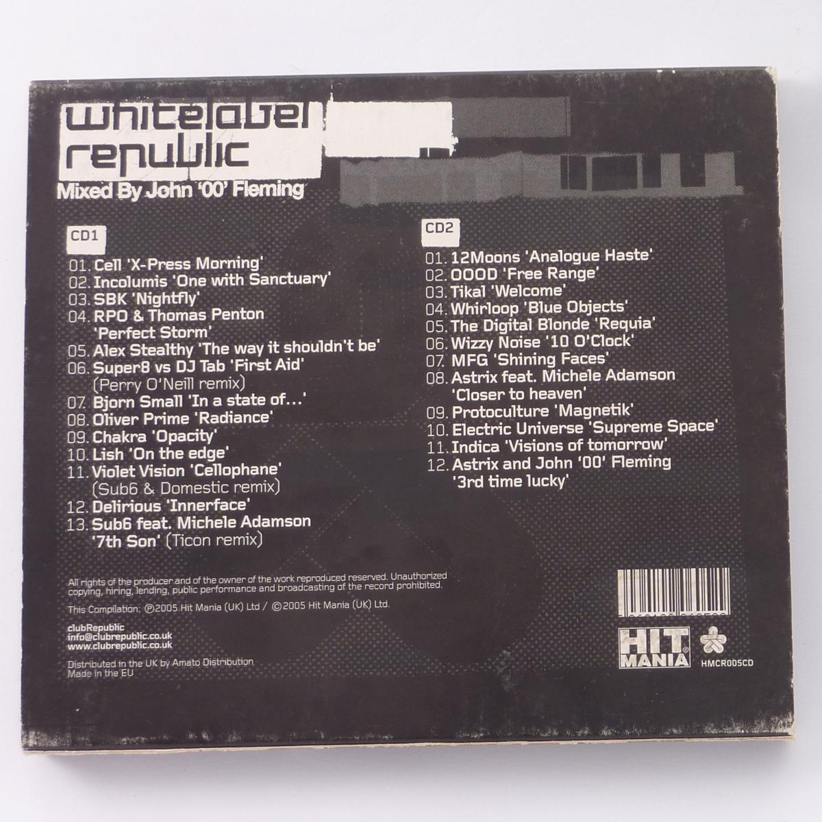 John '00' Fleming Whitelabel Republic 2 × CD Mixed Compilation