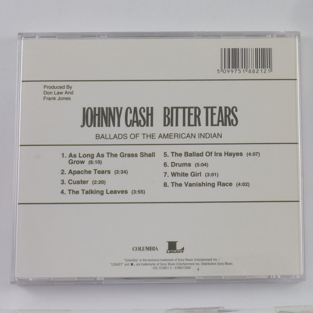 Johnny Cash Bitter Tears (Ballads Of The American Indian) CD Album