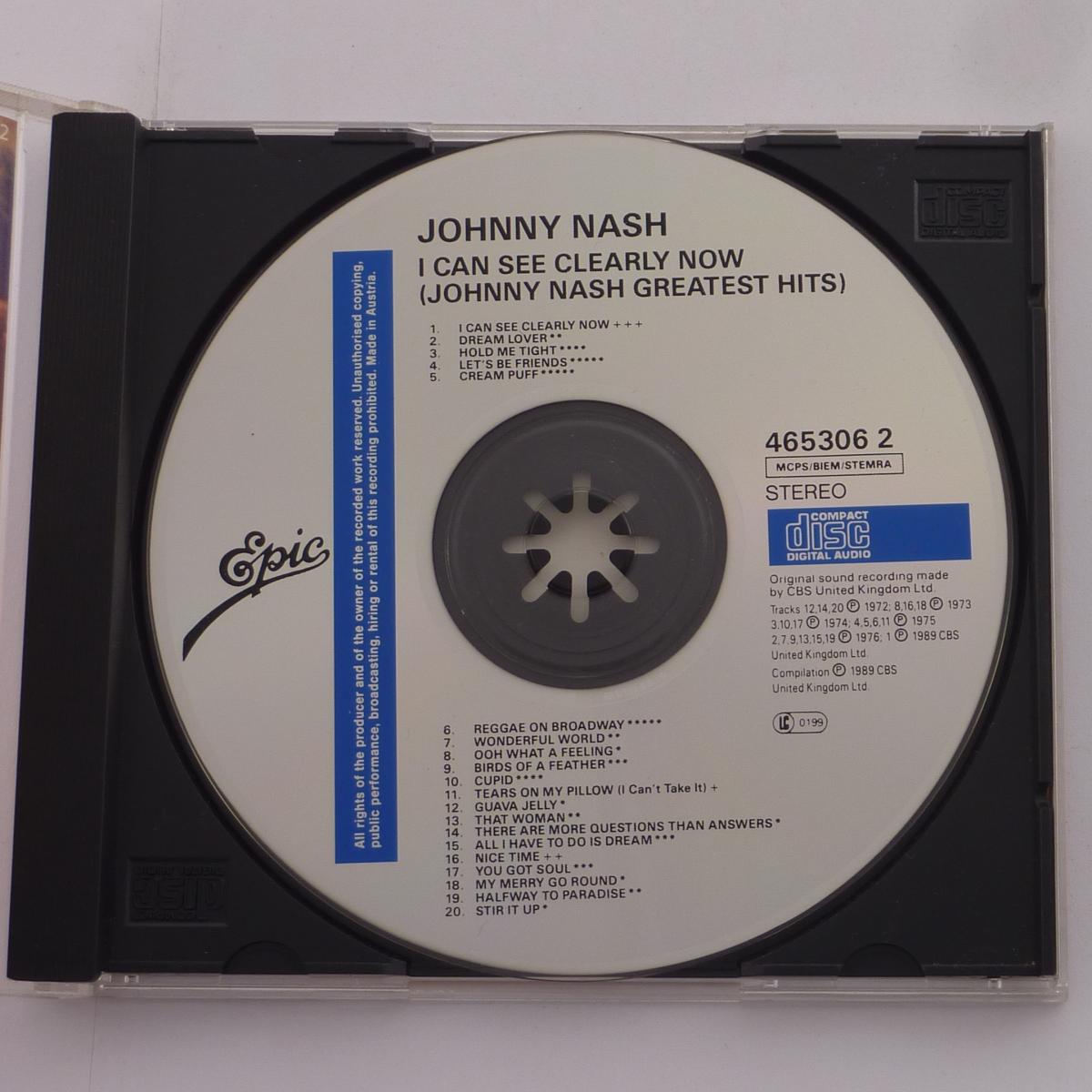 Johnny Nash I Can See Clearly Now: Johnny Nash's Greatest Hits CD Compilation