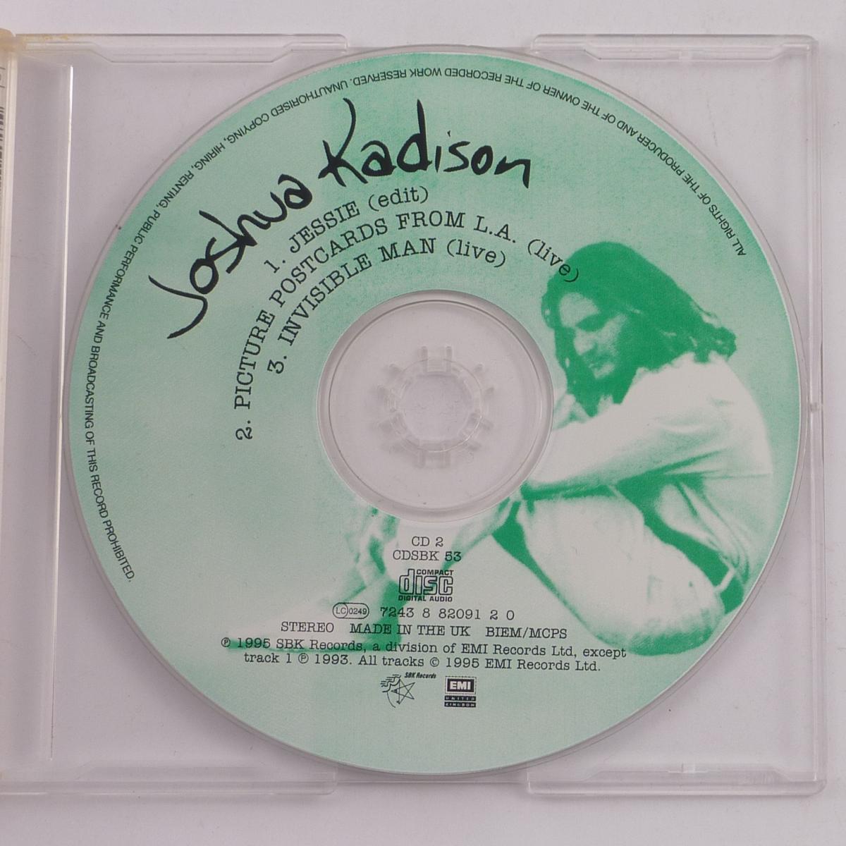 Joshua Kadison Jessie CD Single Reissue Stereo CD2