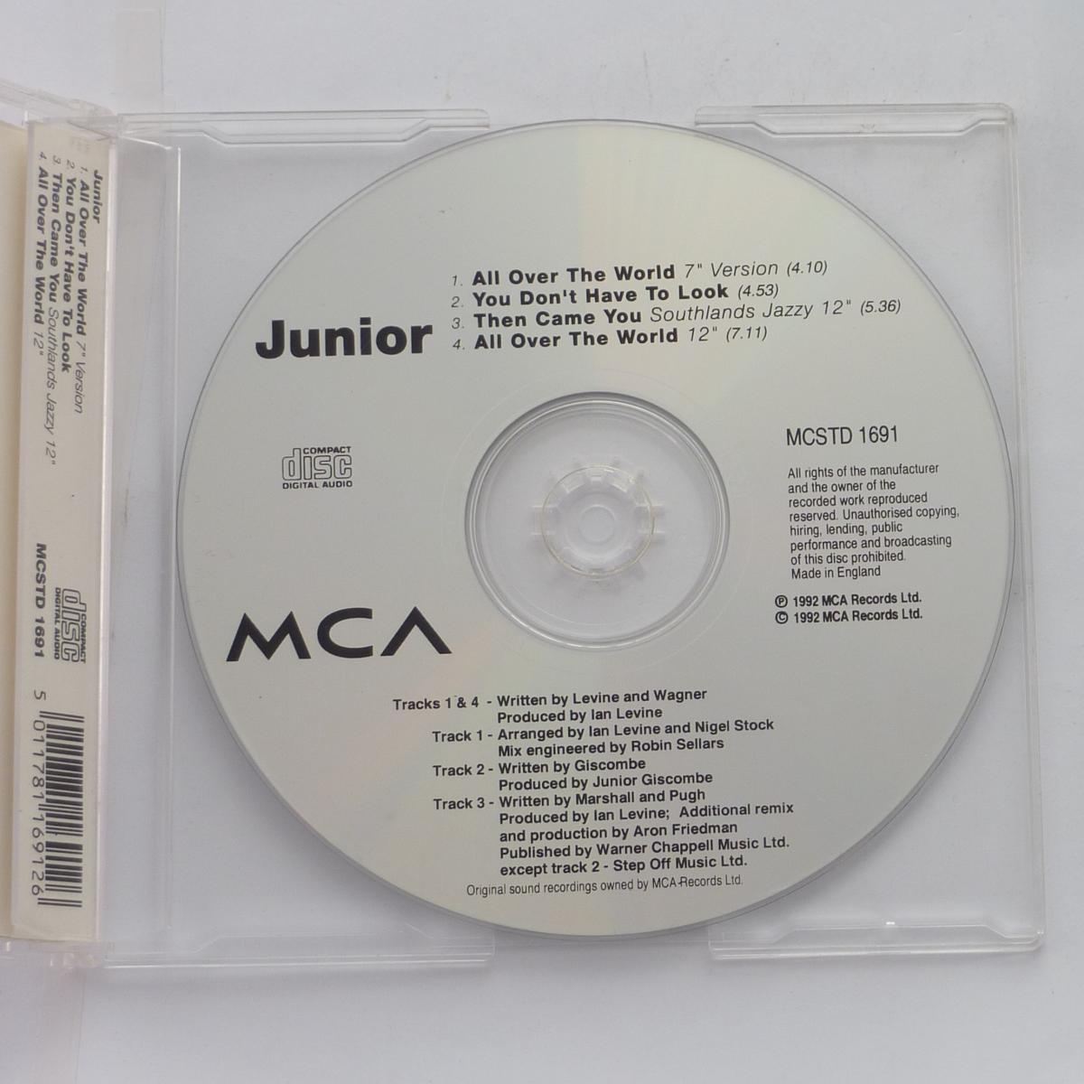 Junior All Over The World CD Single