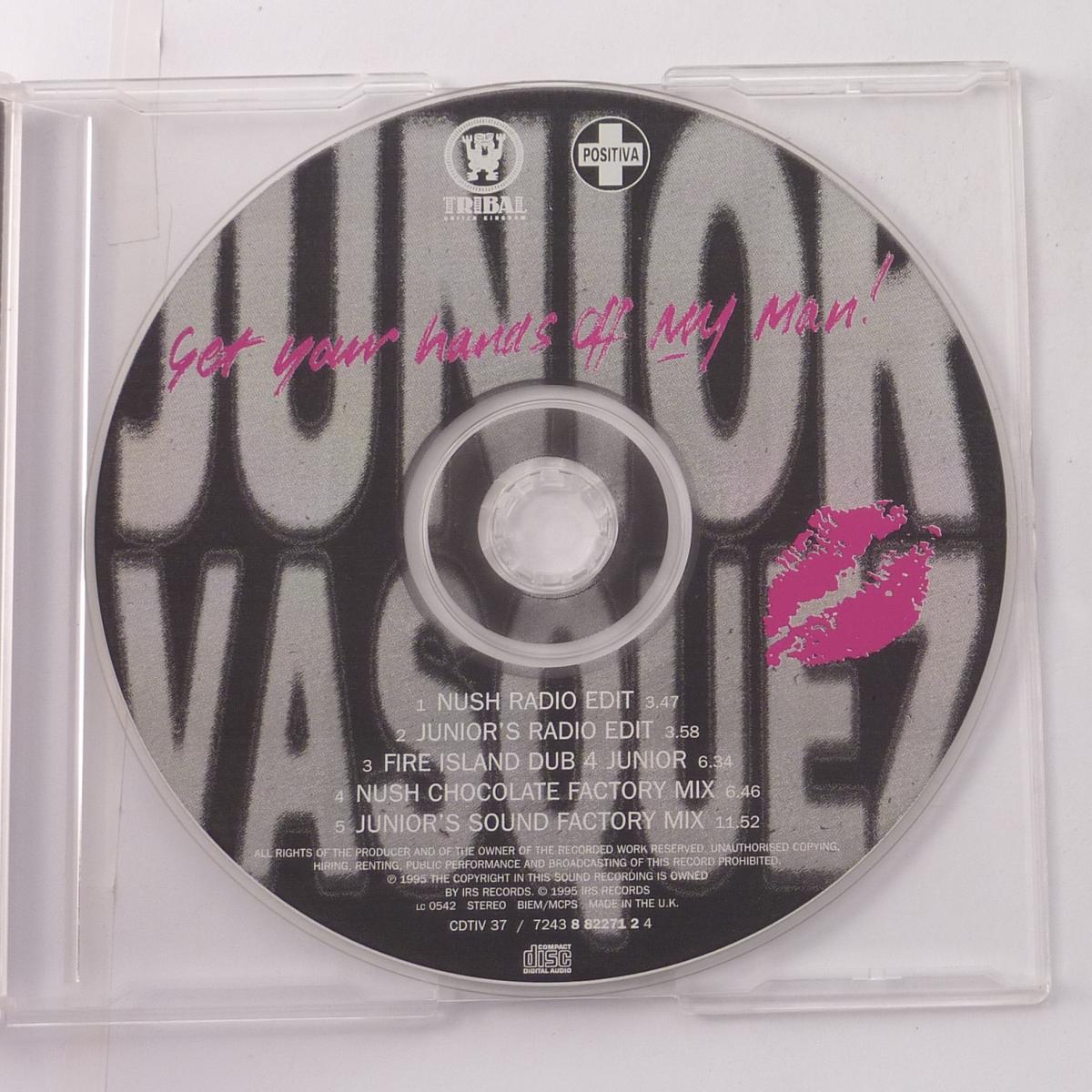 Junior Vasquez Get Your Hands Off My Man CD Single Stereo MCPS