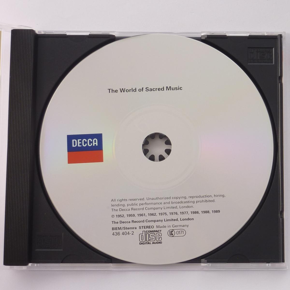 Kathleen Ferrier, Kiri Te Kanawa, Anne Sofie Von Otter, James Bowman The World of Sacred Music CD Compilation Stereo