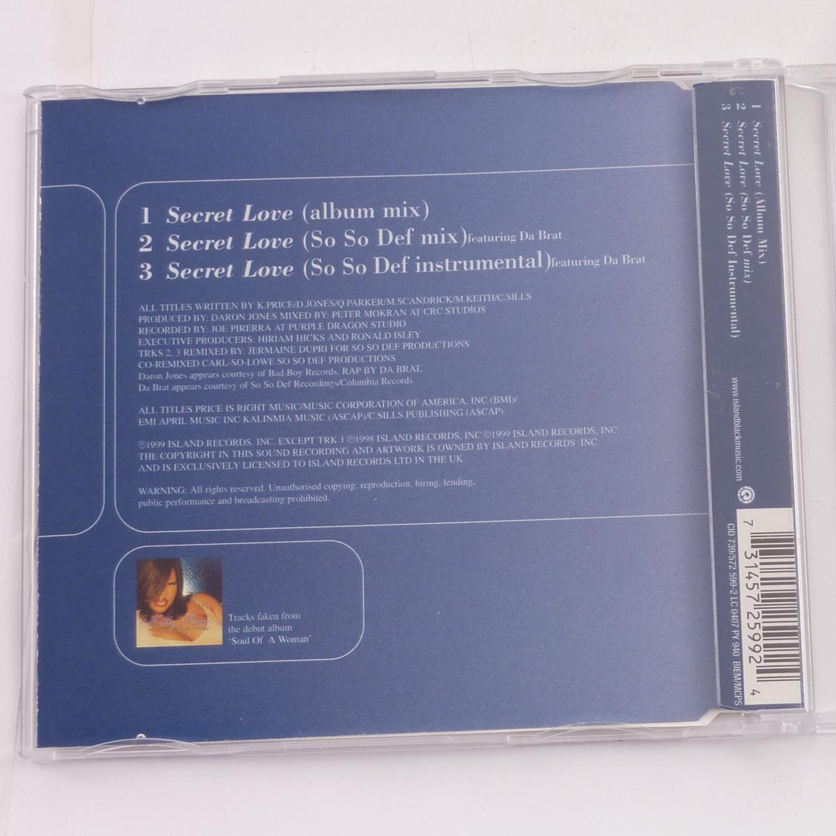 Kelly Price Secret Love CD Single