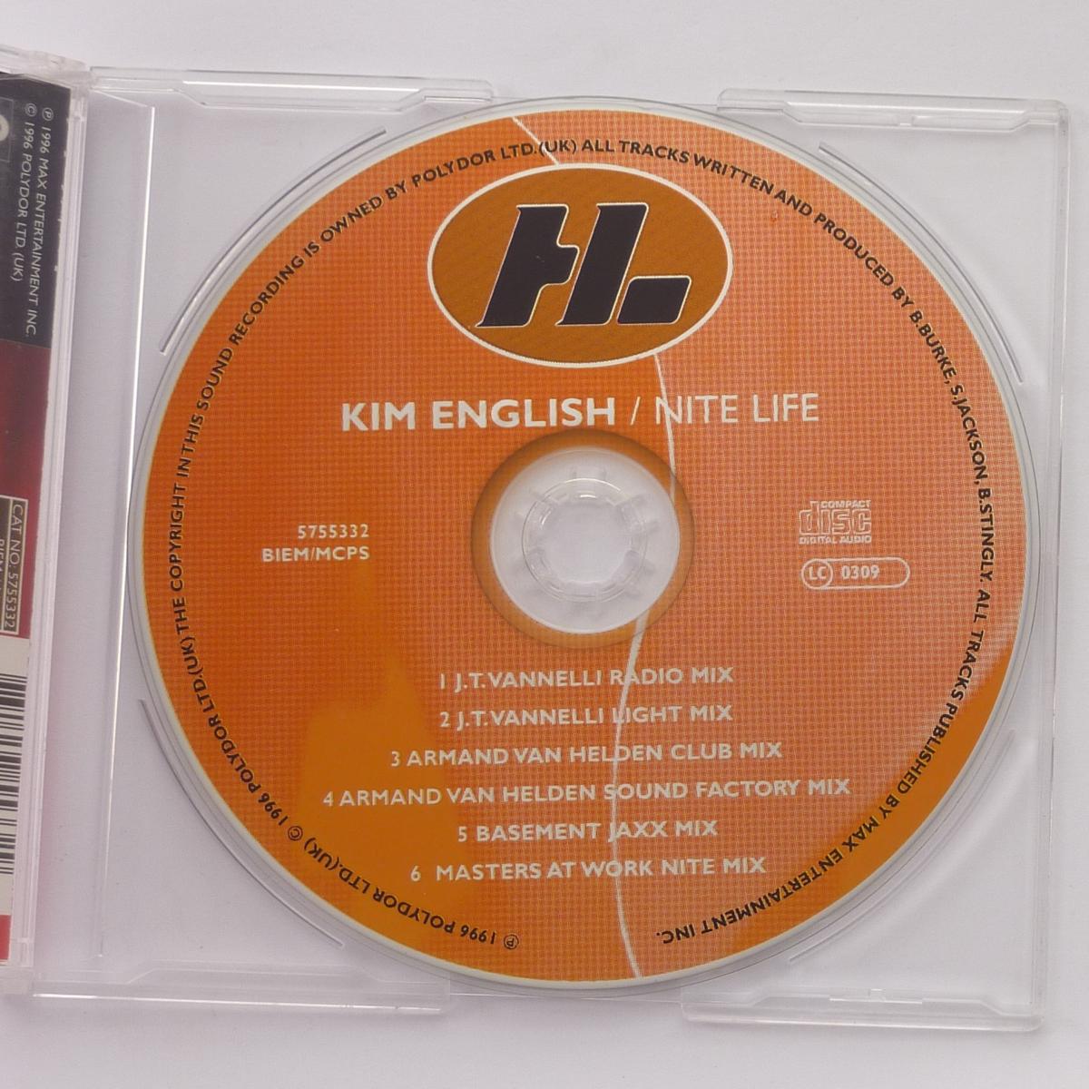 Kim English Nite Life CD Single