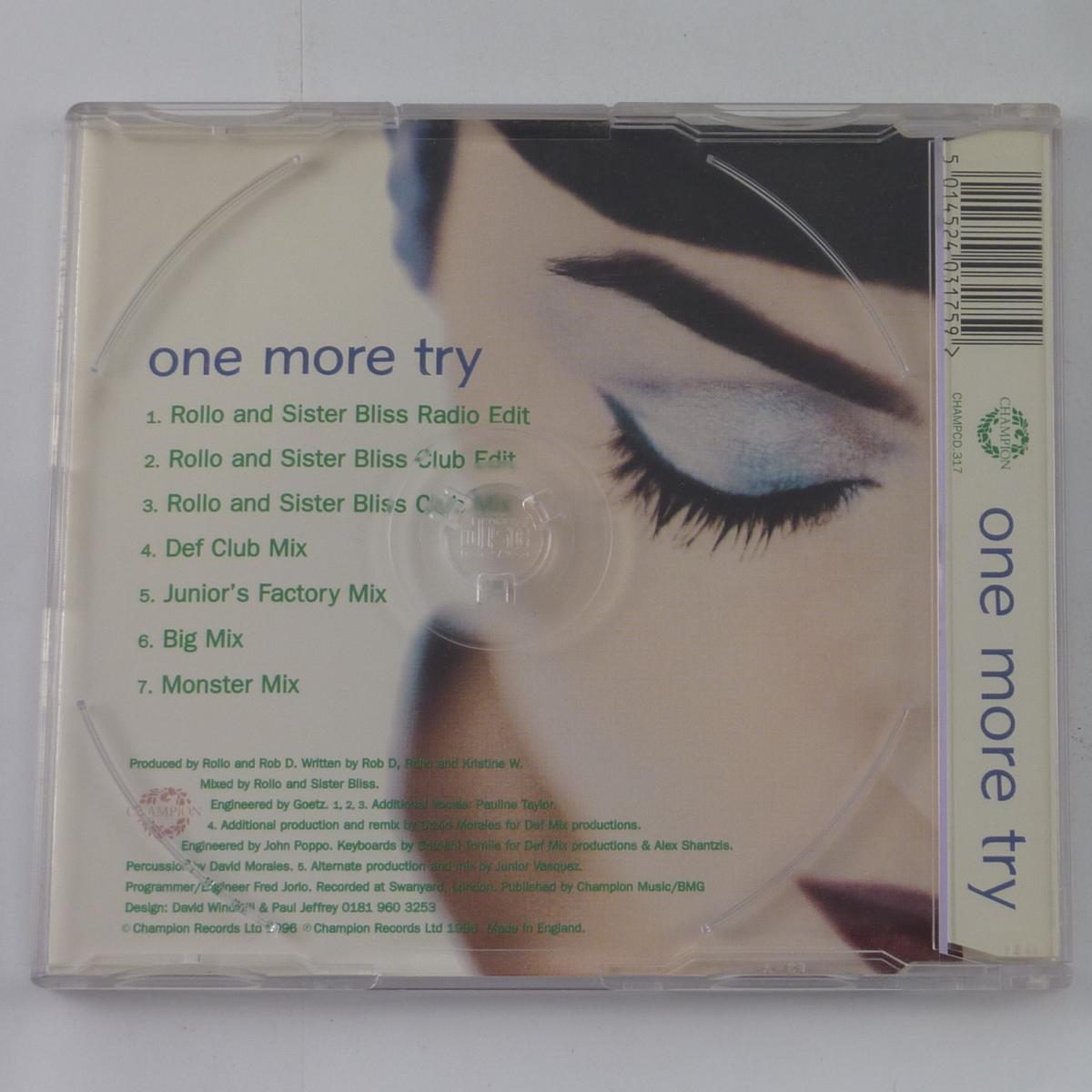 Kristine W One More Try CD Single