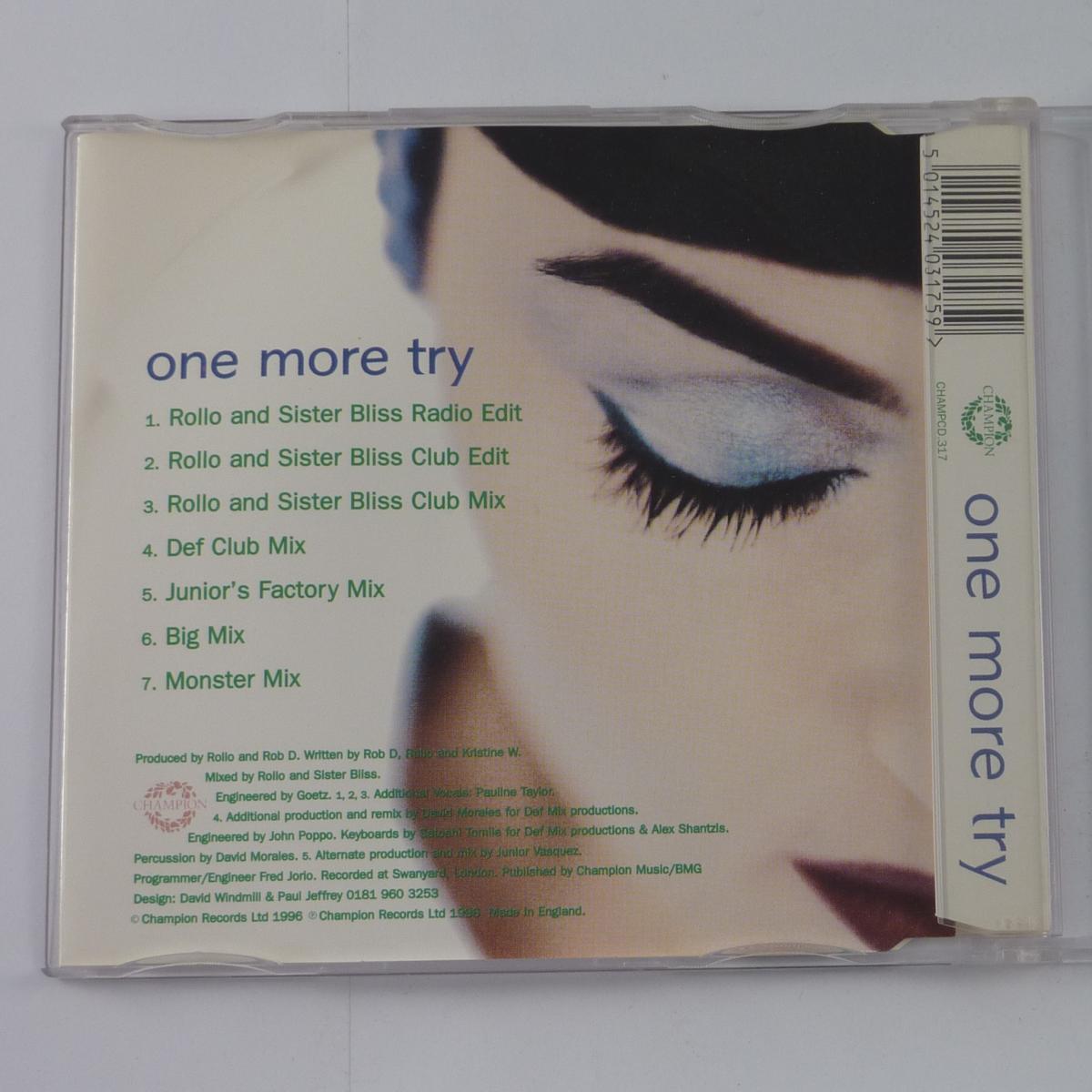 Kristine W One More Try CD Single