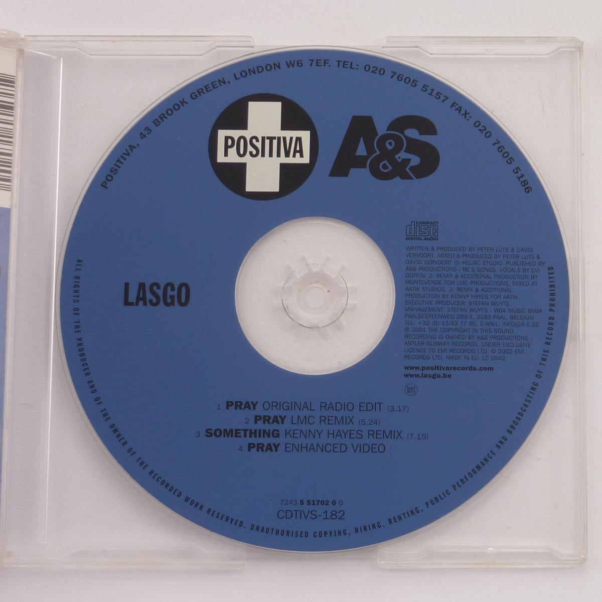 Lasgo Pray CD Single Enhanced CD1