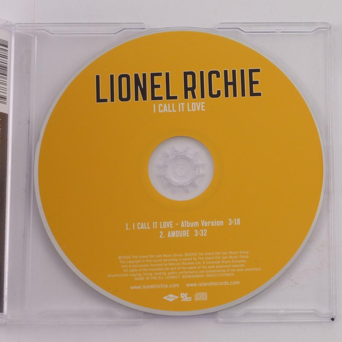 Lionel Richie I Call It Love CD Single