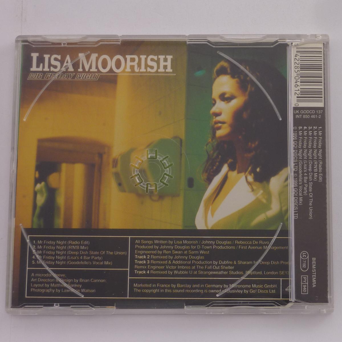 Lisa Moorish Mr Friday Night CD Single