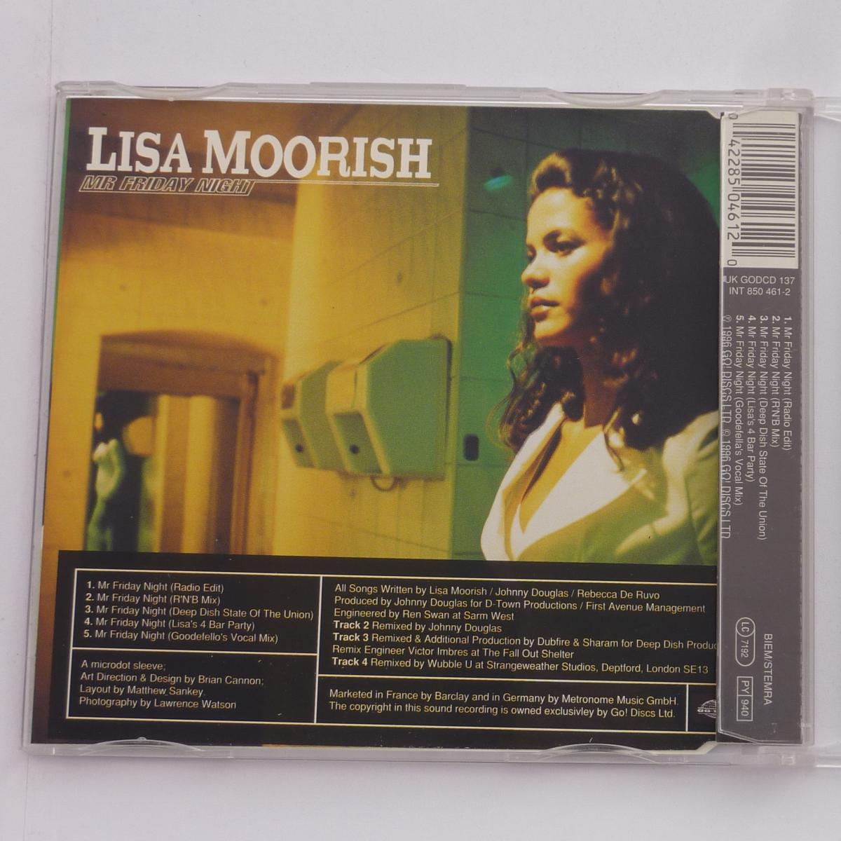 Lisa Moorish Mr Friday Night CD Single