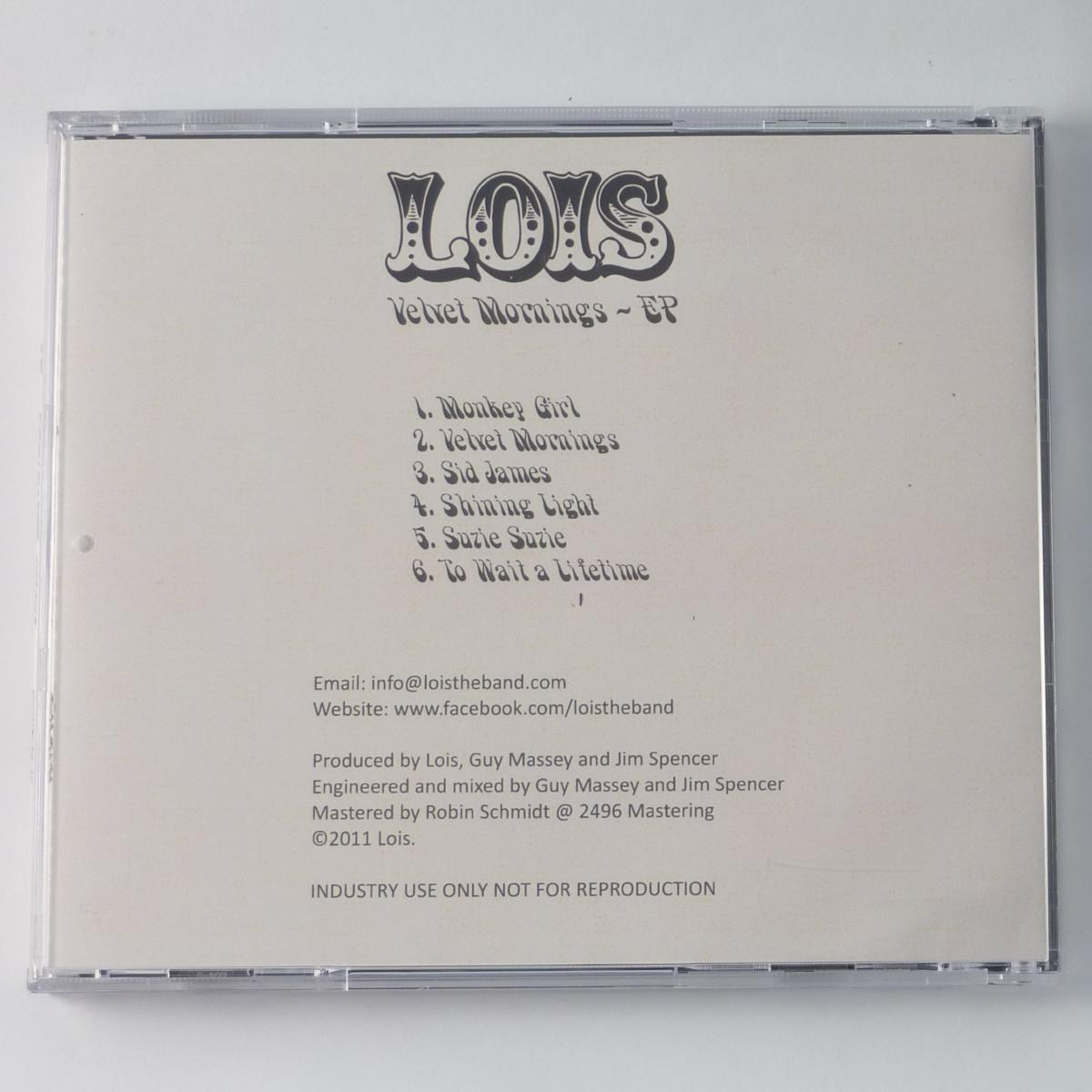 Lois Velvet Mornings CDr EP