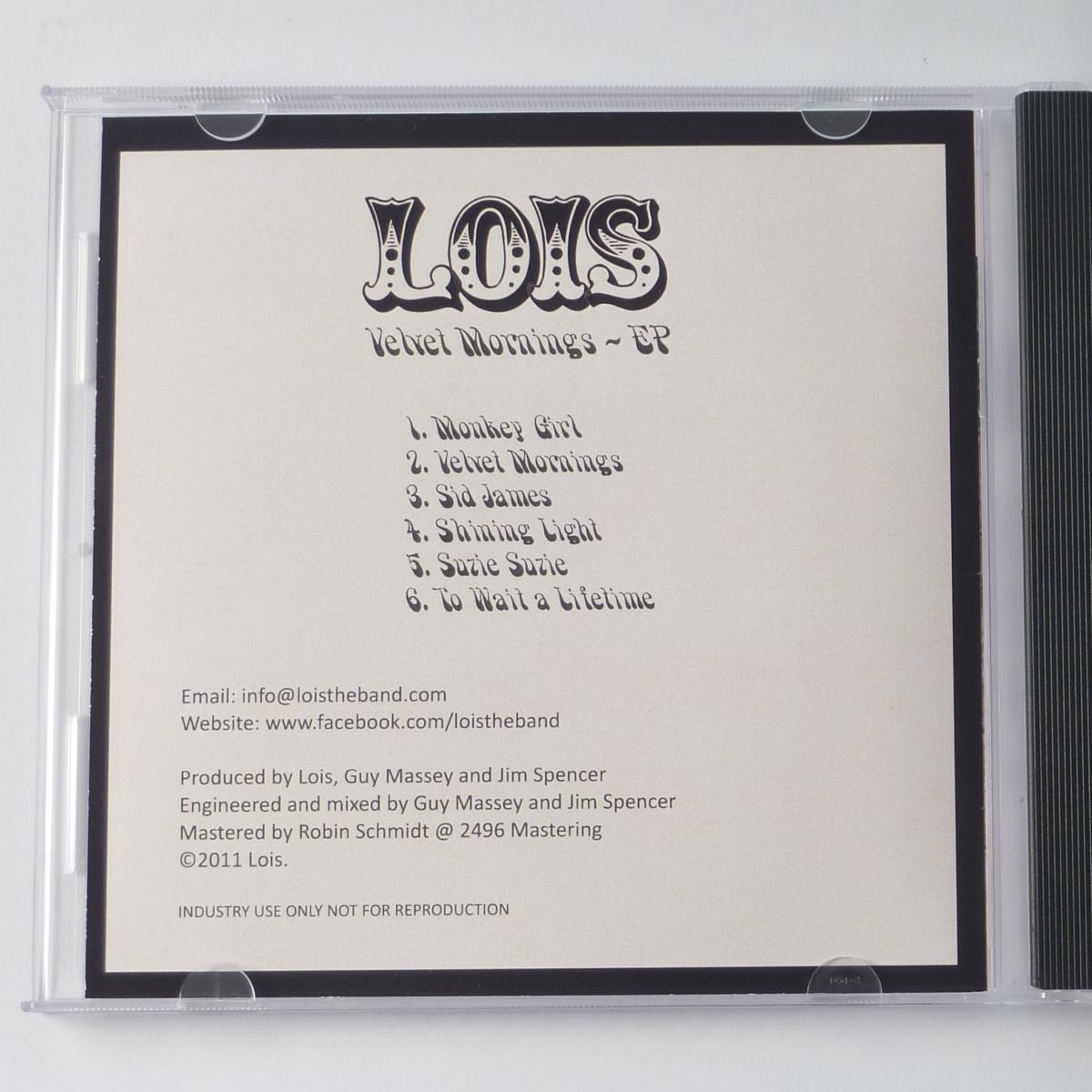 Lois Velvet Mornings CDr EP