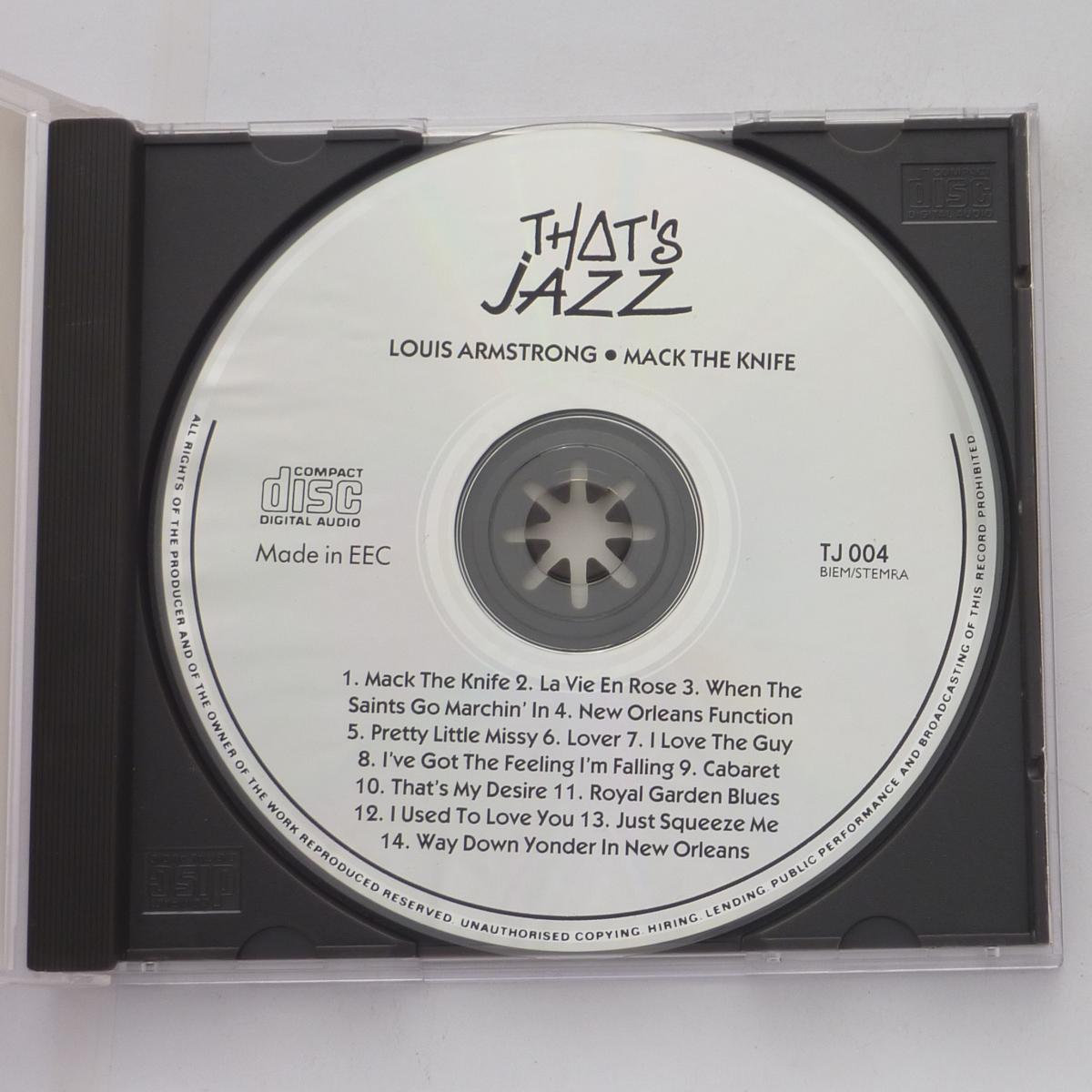 Louis Armstrong Mack The Knife CD Compilation