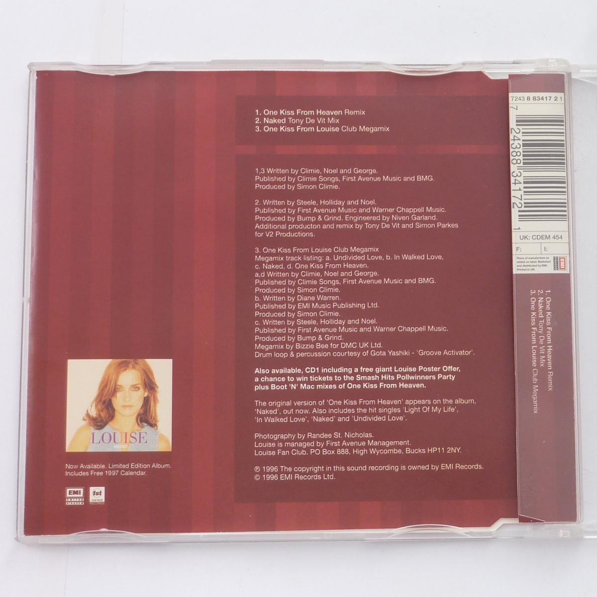 Louise One Kiss From Heaven CD Single CD2