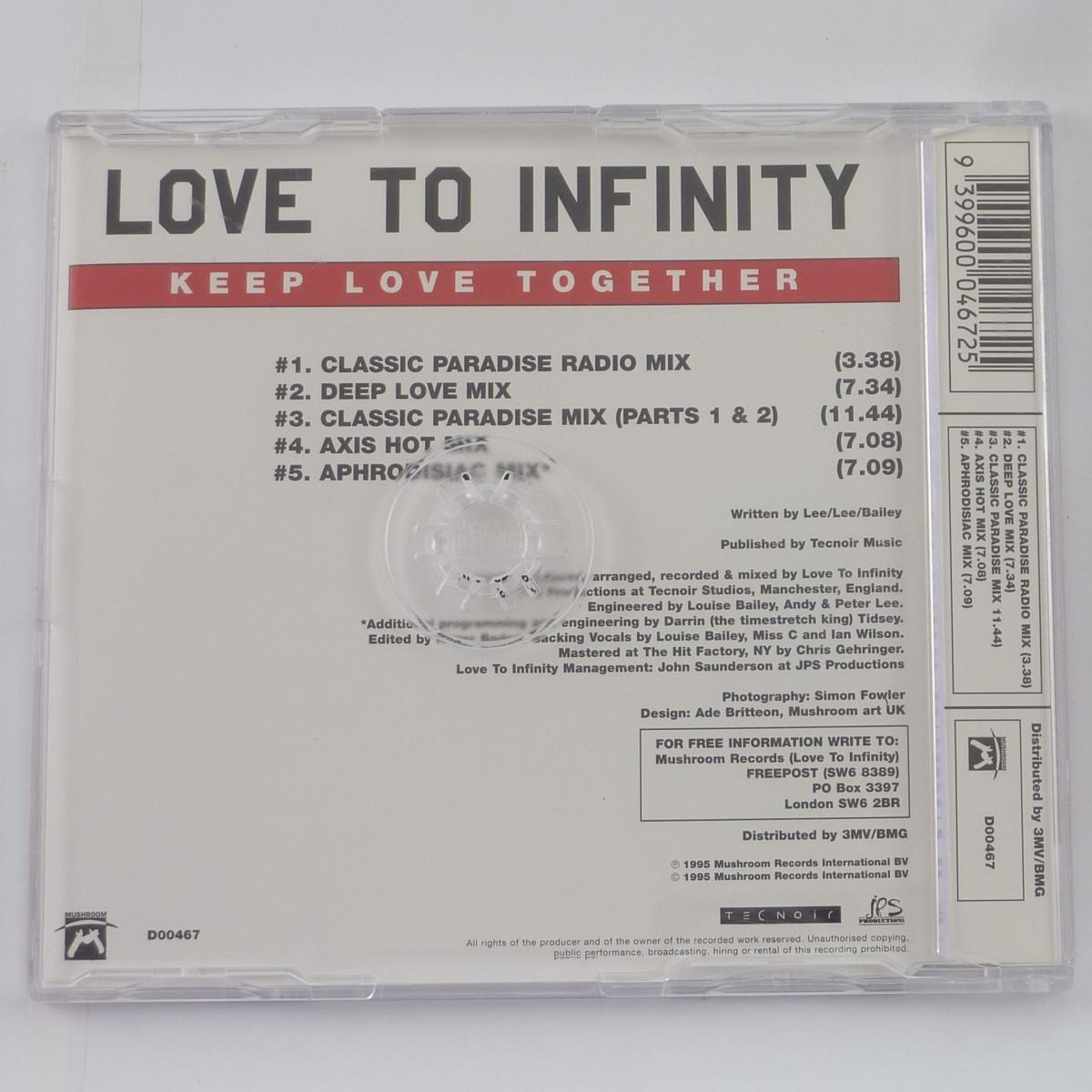 Love To Infinity Keep Love Together CD Single
