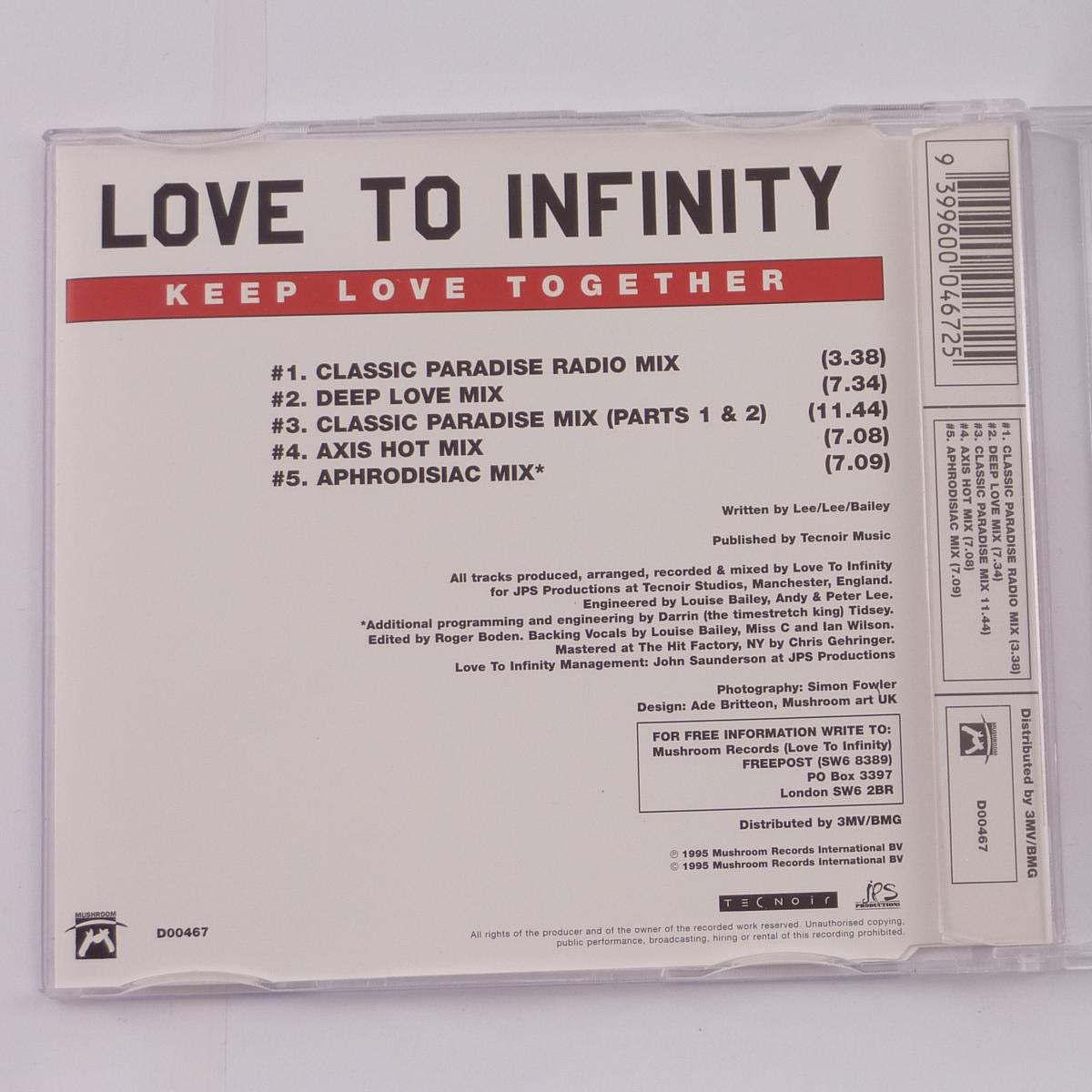 Love To Infinity Keep Love Together CD Single