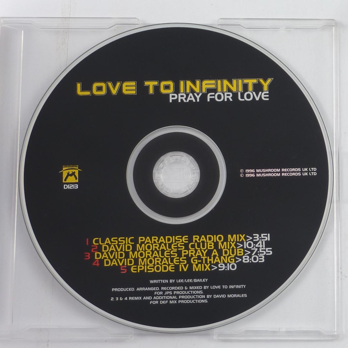 Love To Infinity Pray For Love CD Single