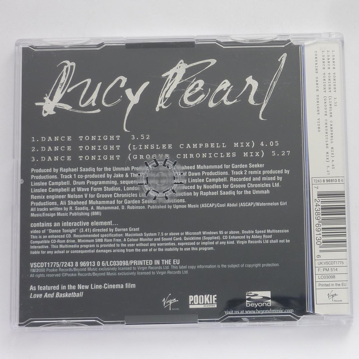 Lucy Pearl Dance Tonight CD Single Enhanced