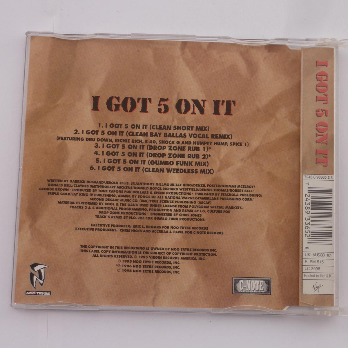 Luniz I Got 5 On It CD Single