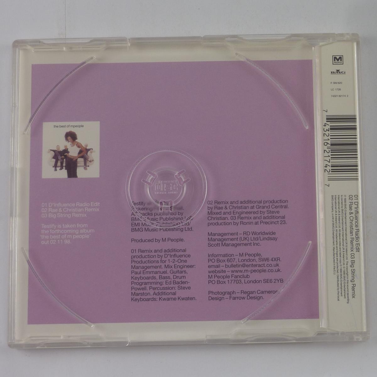 M People Testify (The Remixes) CD Single