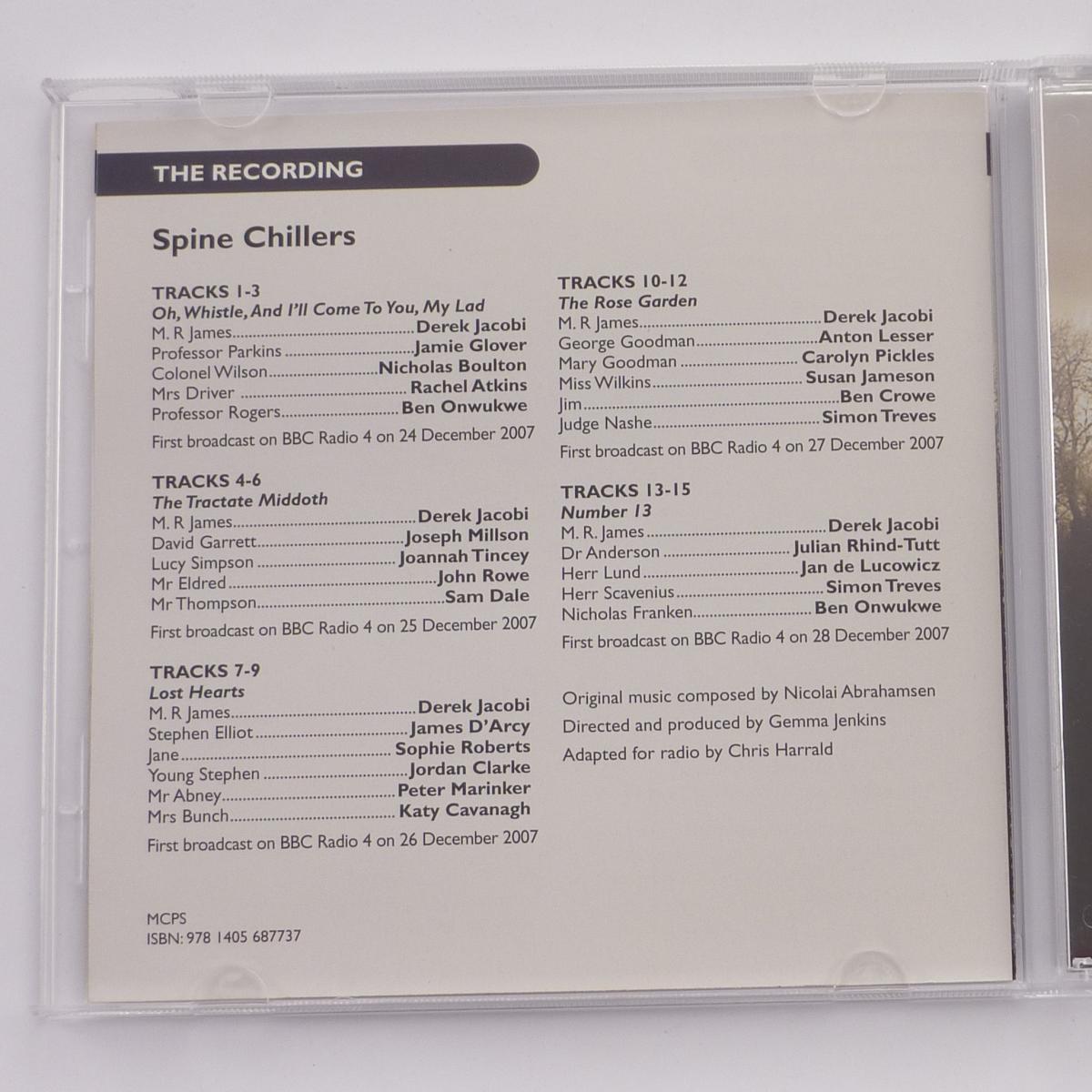 M. R. James Spine Chillers CD Album