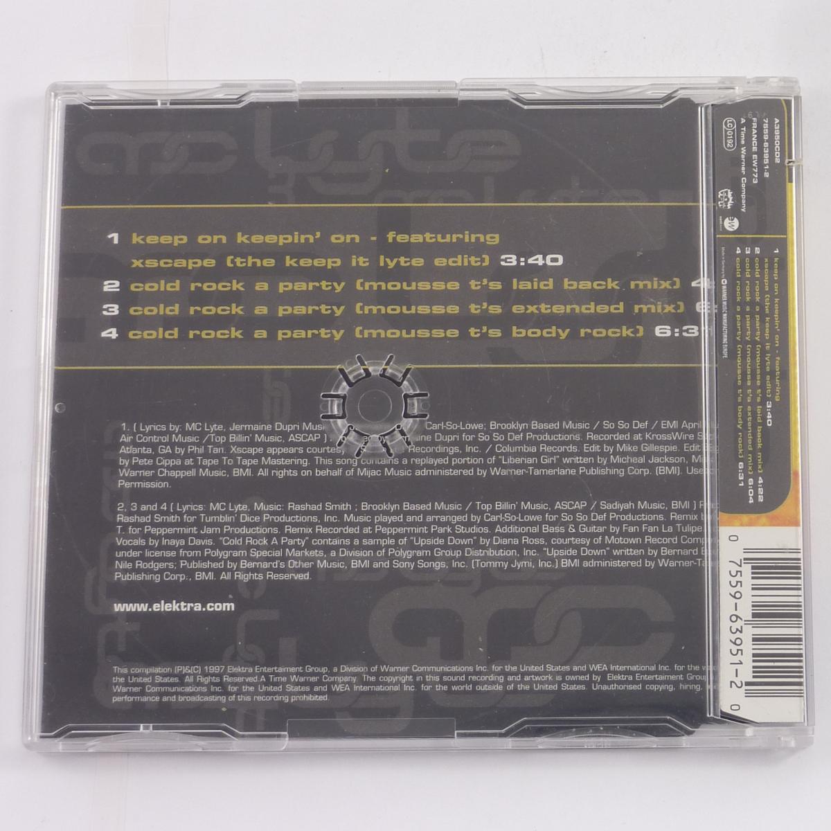 MC Lyte Keep On Keepin' On CD Single CD2