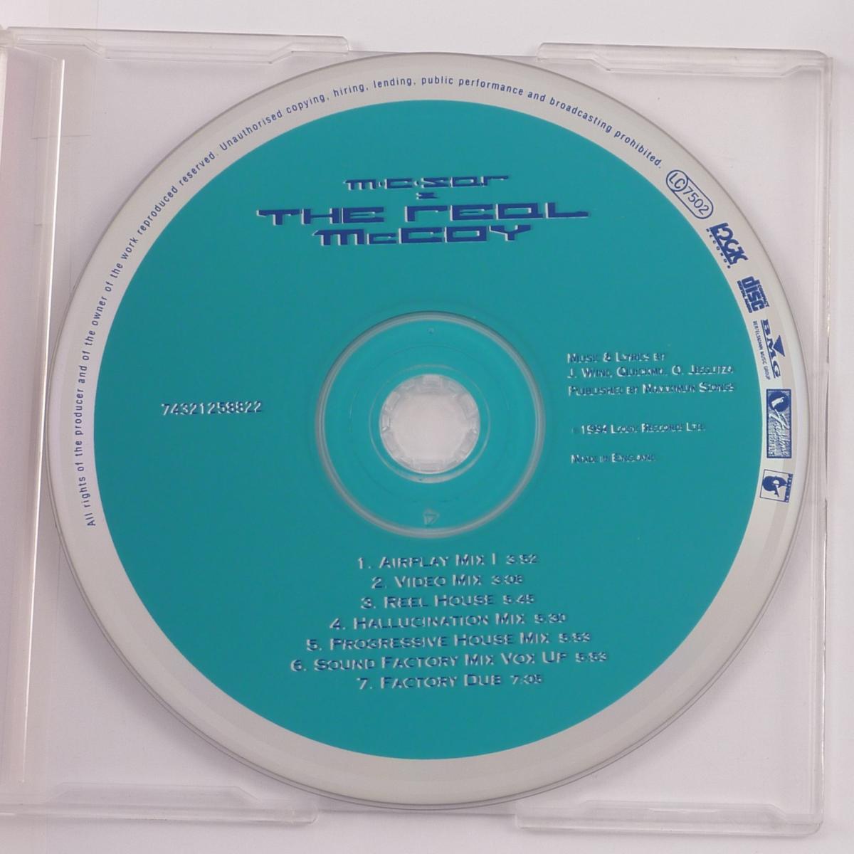 M.C. Sar & The Real McCoy Run Away CD Maxi-Single