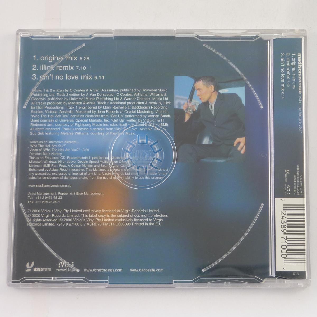 Madison Avenue Who The Hell Are You? CD Single Enhanced