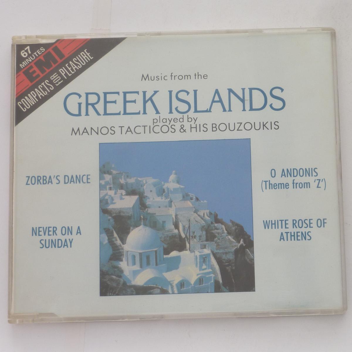 Manos Tacticos & His Bouzoukis Music From The Greek Islands CD Compilation Stereo