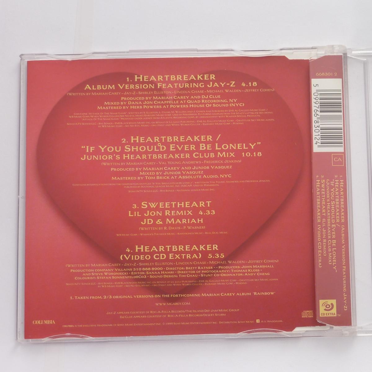 Mariah Heartbreaker CD Single Enhanced Stereo