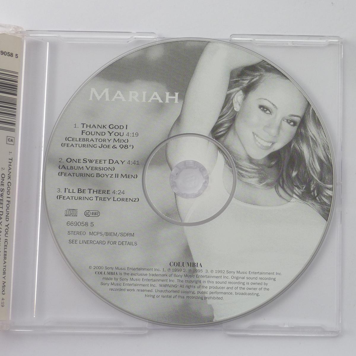 Mariah Thank God I Found You Limited Edition CD Single Limited Edition CD2