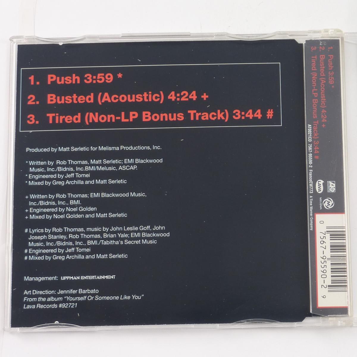 Matchbox 20 Push CD Single