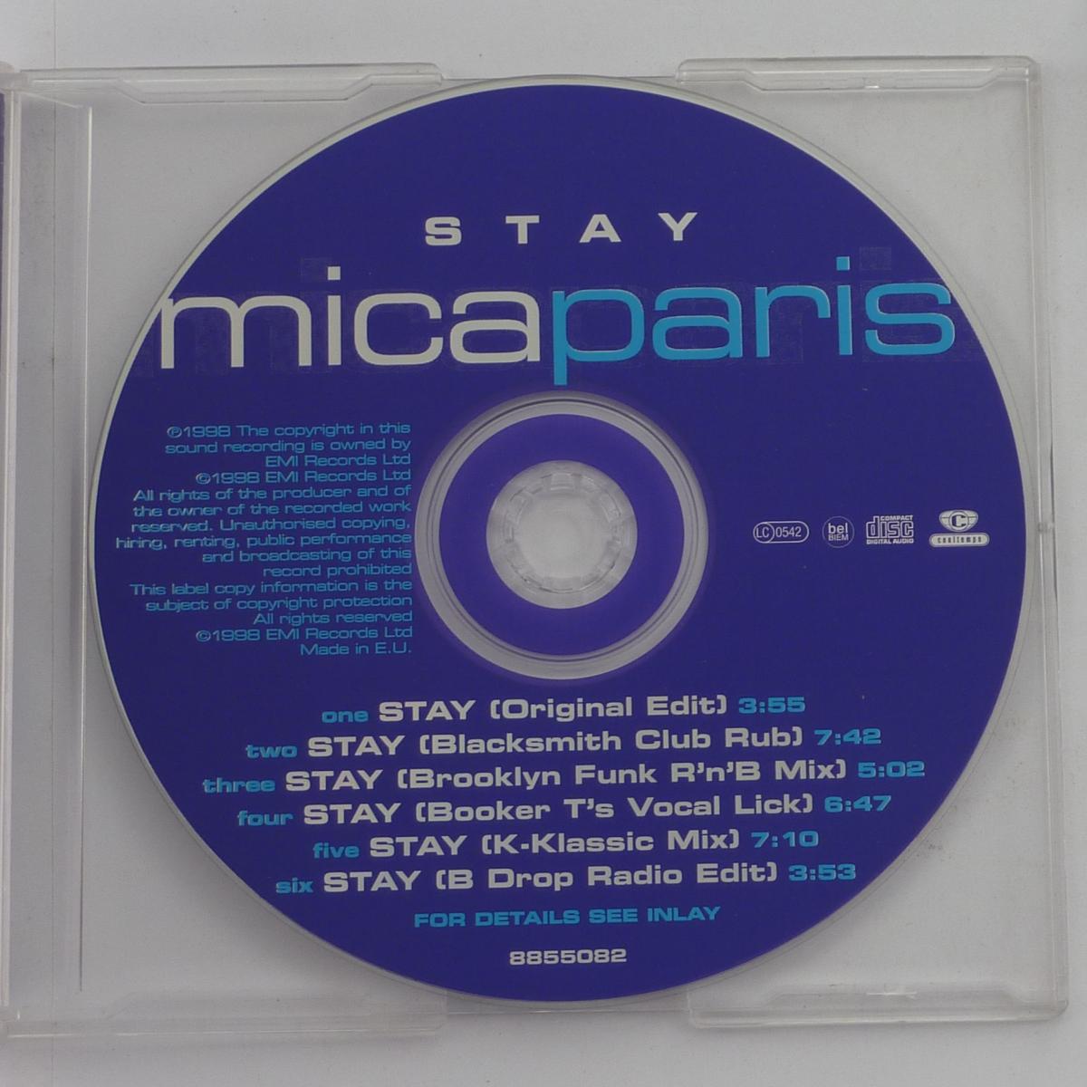 Mica Paris Stay CD Single