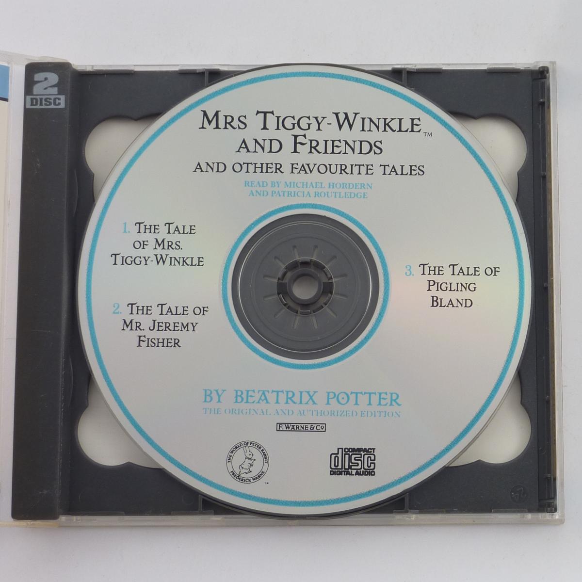 Michael Hordern, Janet Maw, Patricia Routledge, Timothy West Mrs. Tiggy-Winkle And Friends 2 CD Audiobook Story Album