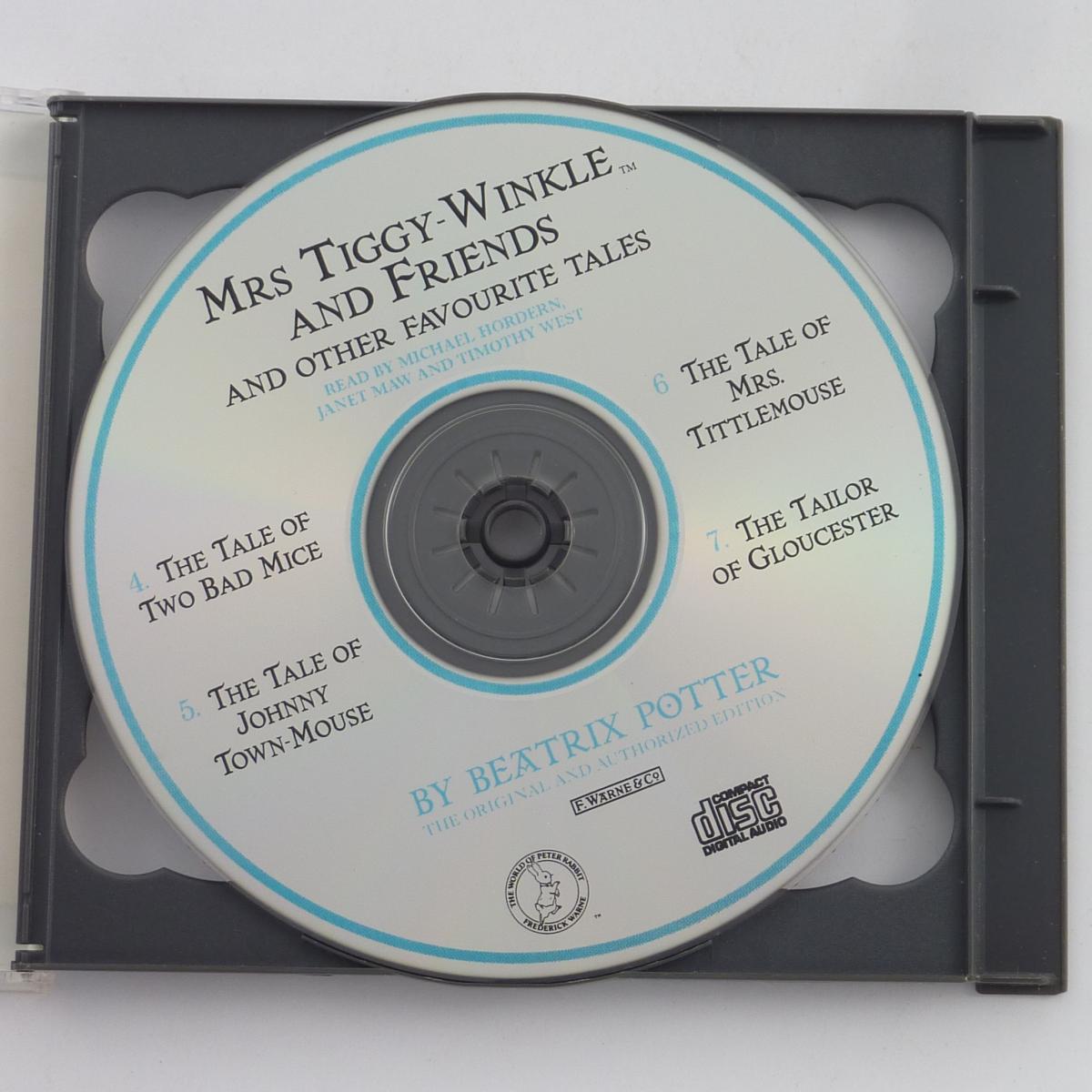 Michael Hordern, Janet Maw, Patricia Routledge, Timothy West Mrs. Tiggy-Winkle And Friends 2 CD Audiobook Story Album