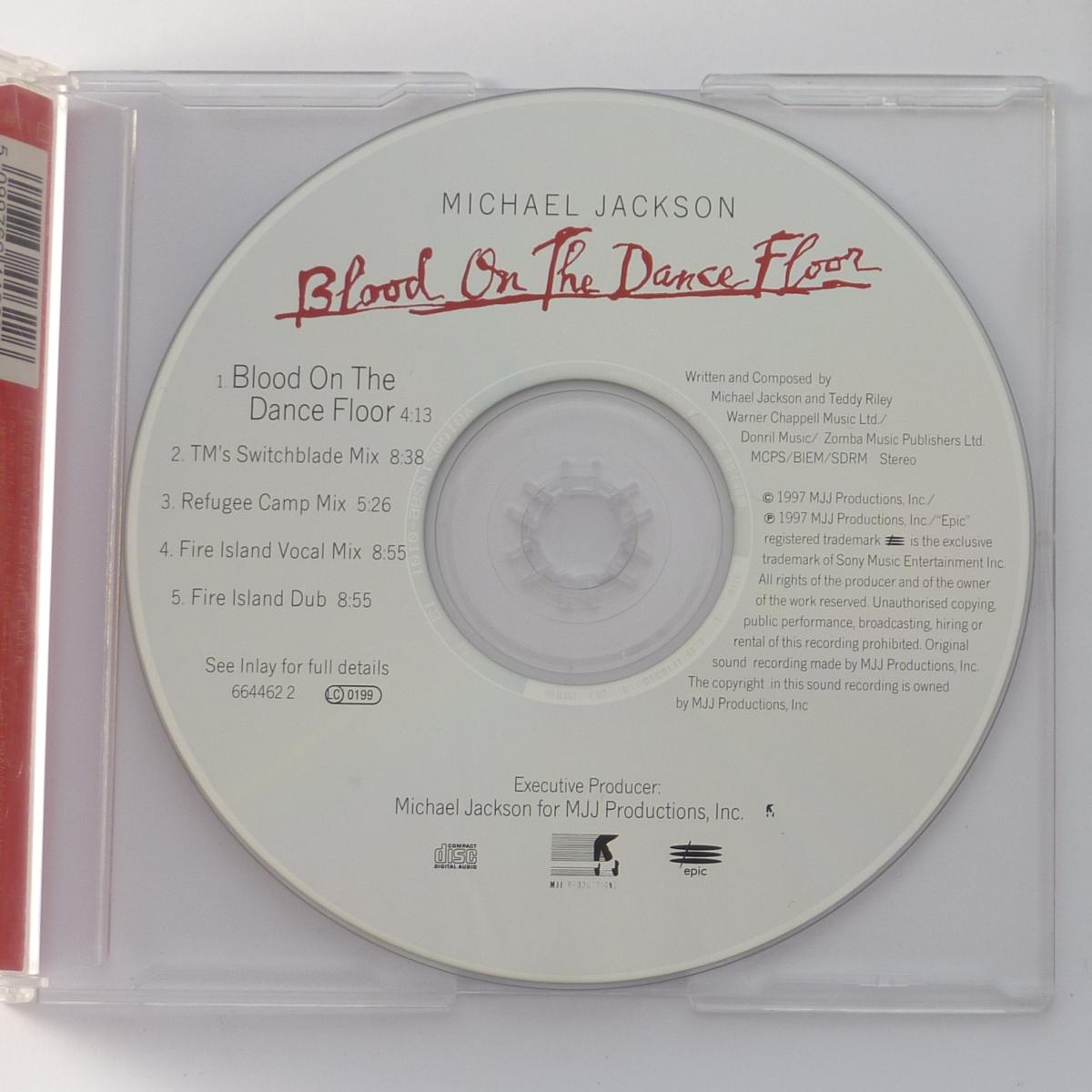 Michael Jackson Blood On The Dance Floor CD Single