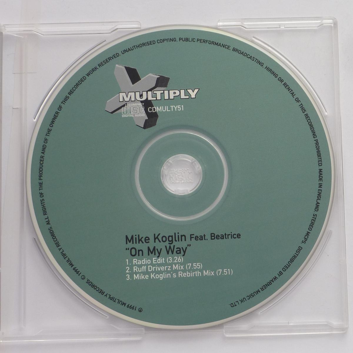 Mike Koglin Feat. Beatrice On My Way CD Single