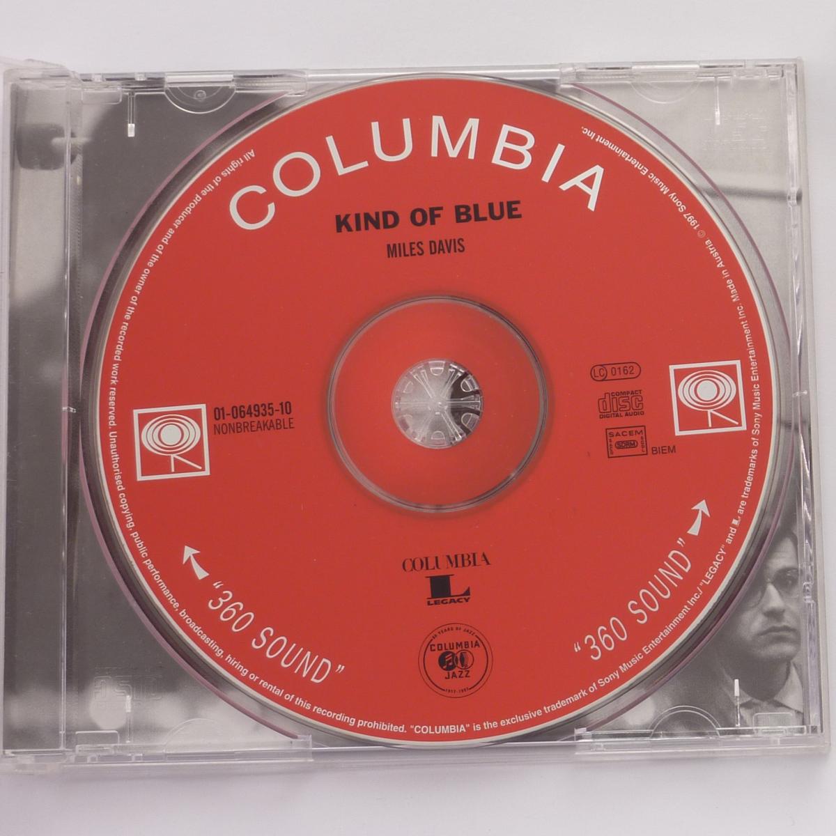 Miles Davis Kind Of Blue CD Album Reissue Remastered NONBREAKABLE