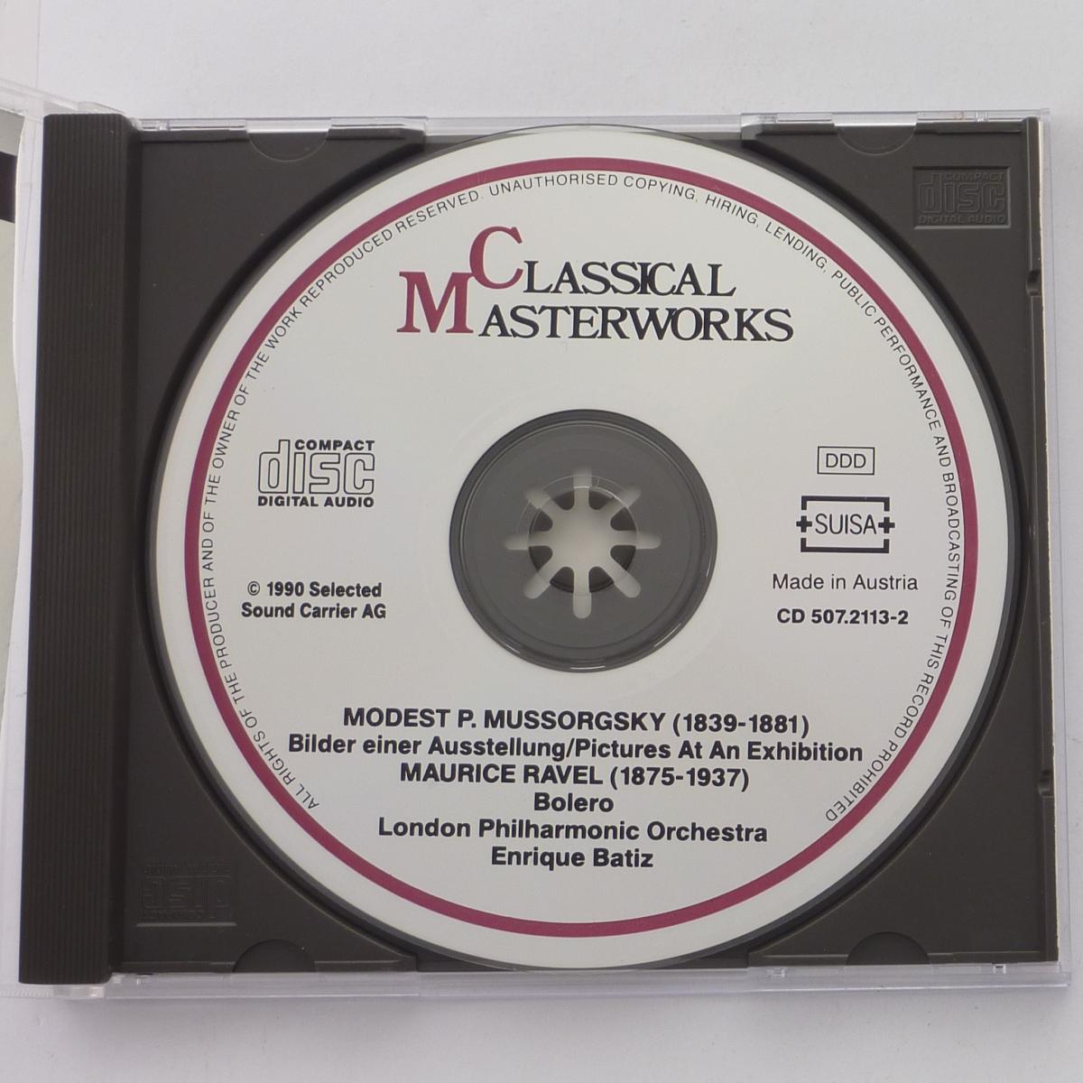 Modest P. Mussorgsky - Maurice Ravel, London Philharmonic Orchestra, Enrique Batiz Bilder Einer Ausstellung / Pictures At An Exhibition - Bolero CD Album