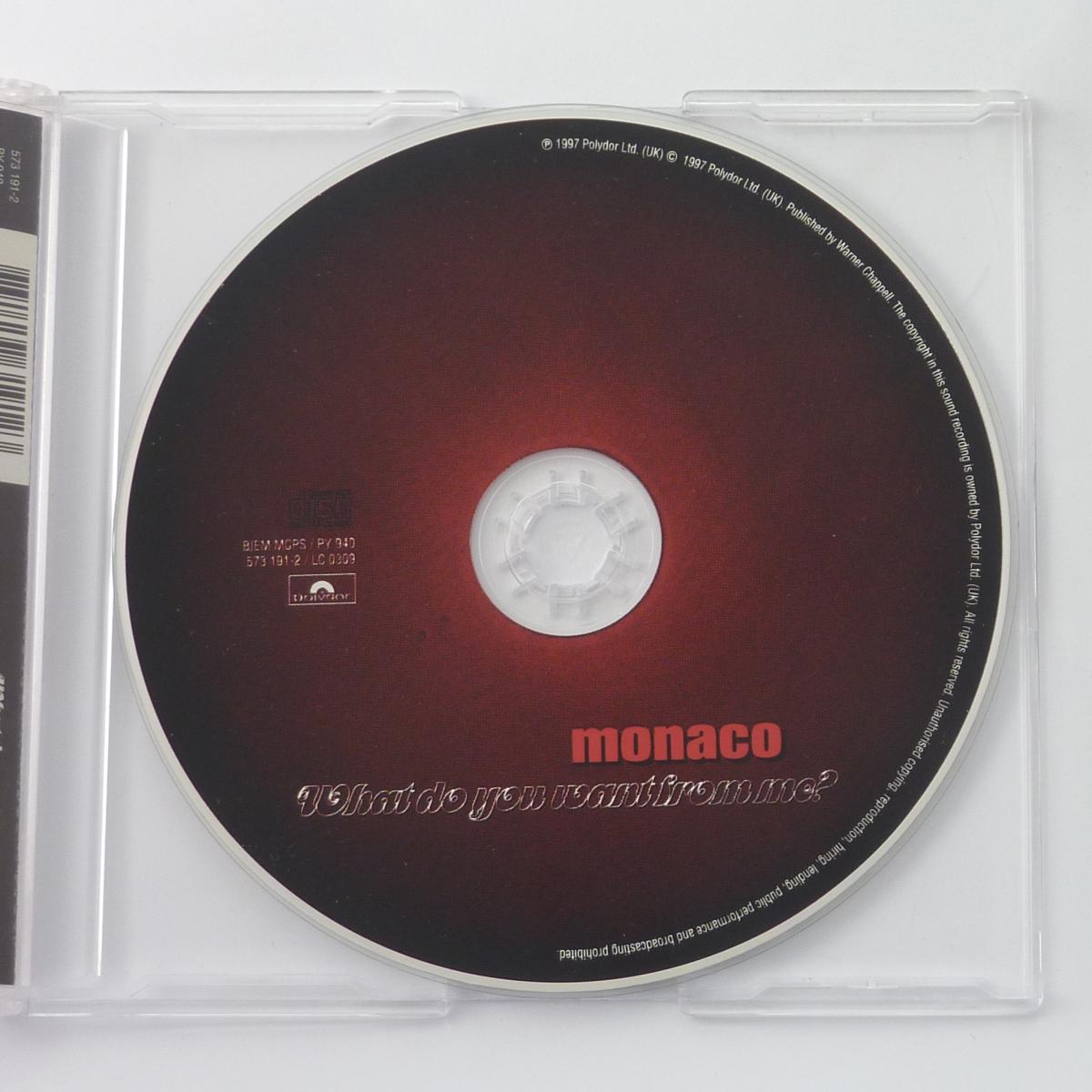 Monaco What Do You Want From Me? CD Single