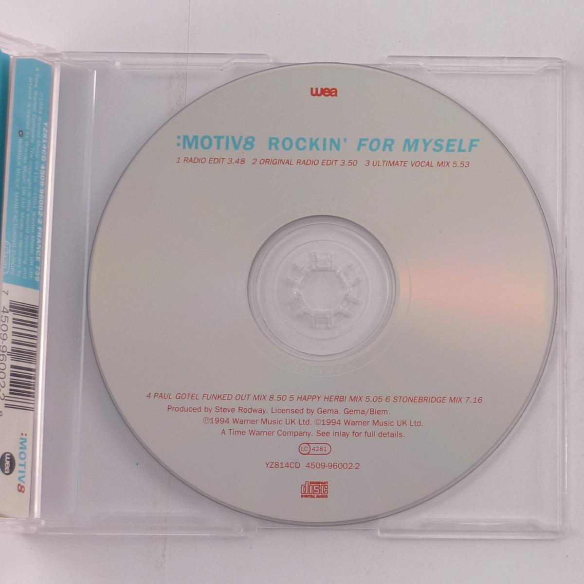 :Motiv8 Rockin' For Myself CD Single