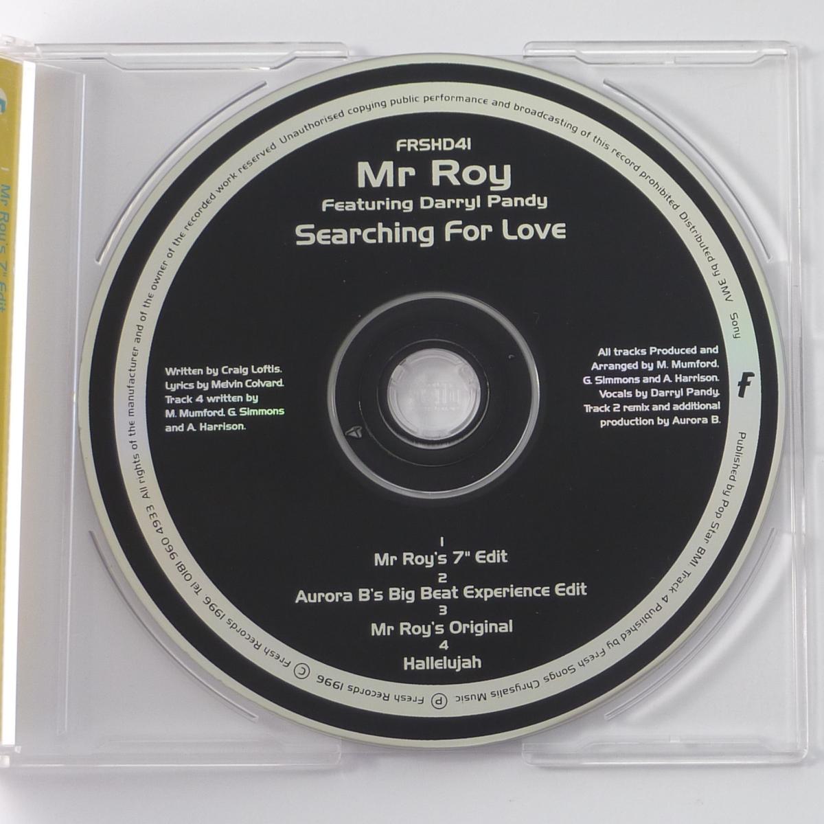 Mr Roy Featuring Darryl Pandy Searching For Love CD Single
