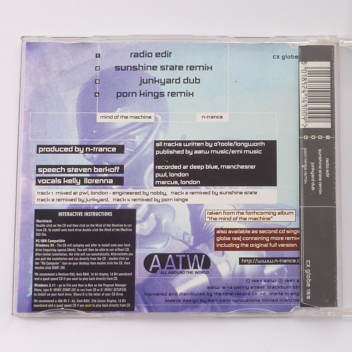 N-Trance The Mind Of The Machine CD Single Enhanced CD2