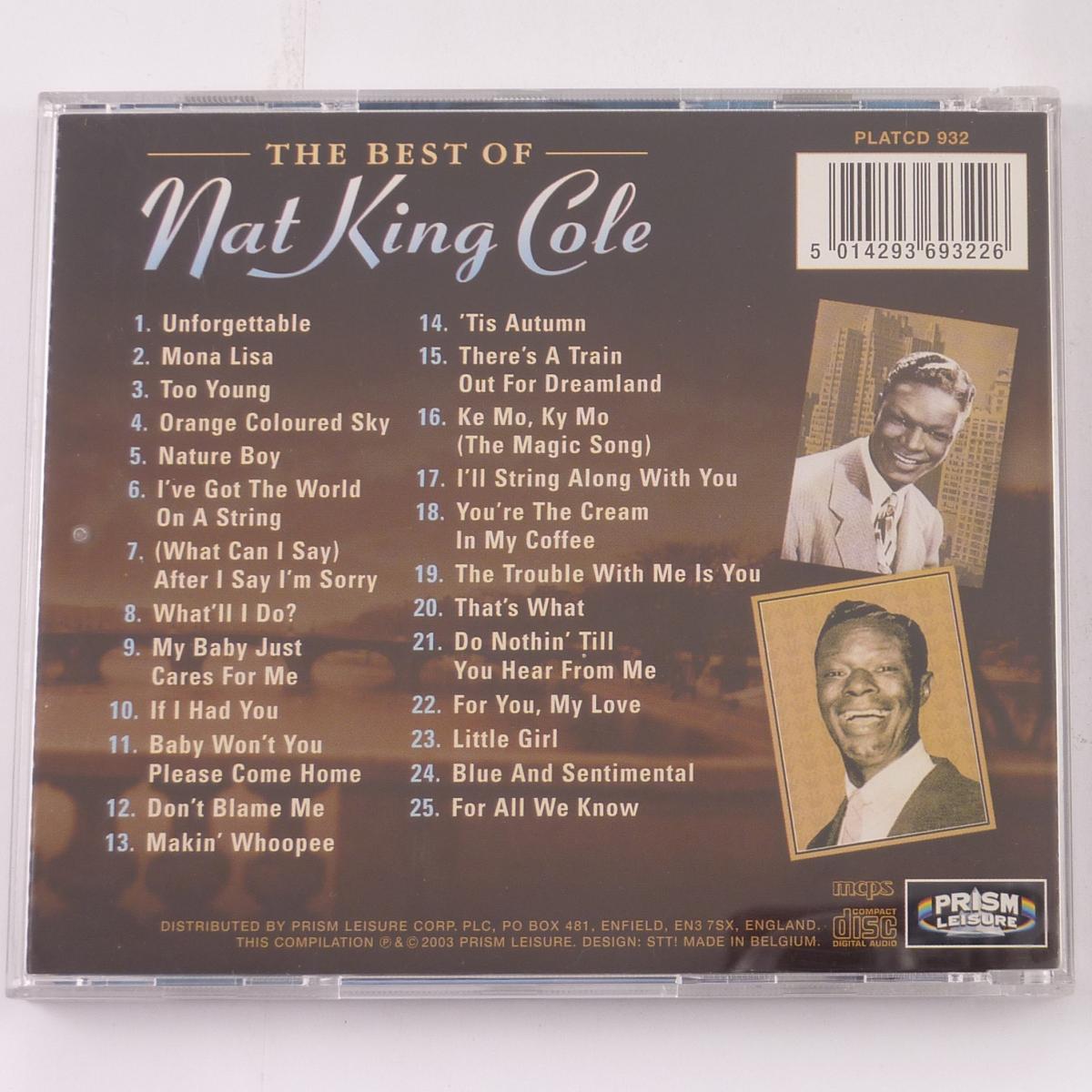 Nat King Cole The Best Of Nat King Cole CD Compilation