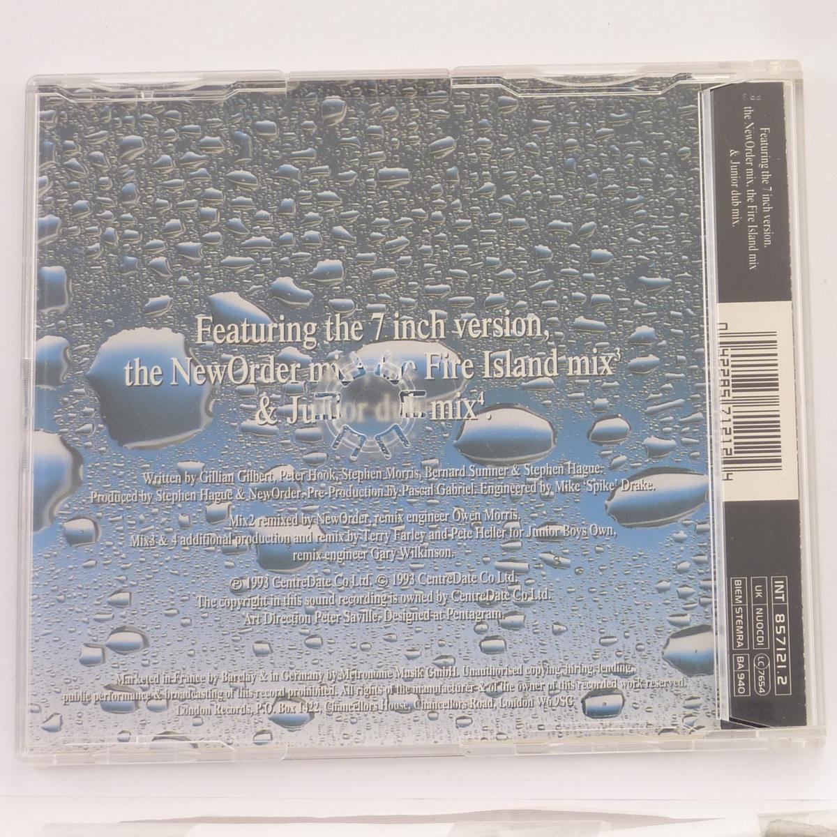 NewOrder Regret CD Single PDO UK