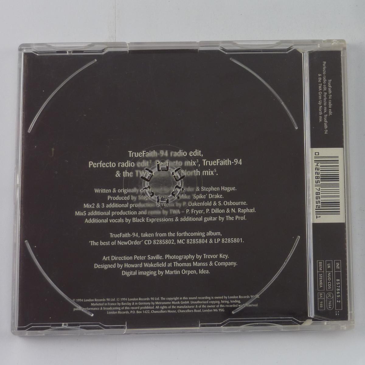 NewOrder TrueFaith-94 CD Single